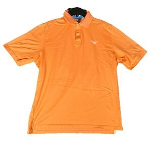 Fairway & Greene‎ Polo Shirt Mens L Orange Performance Eagle Logo